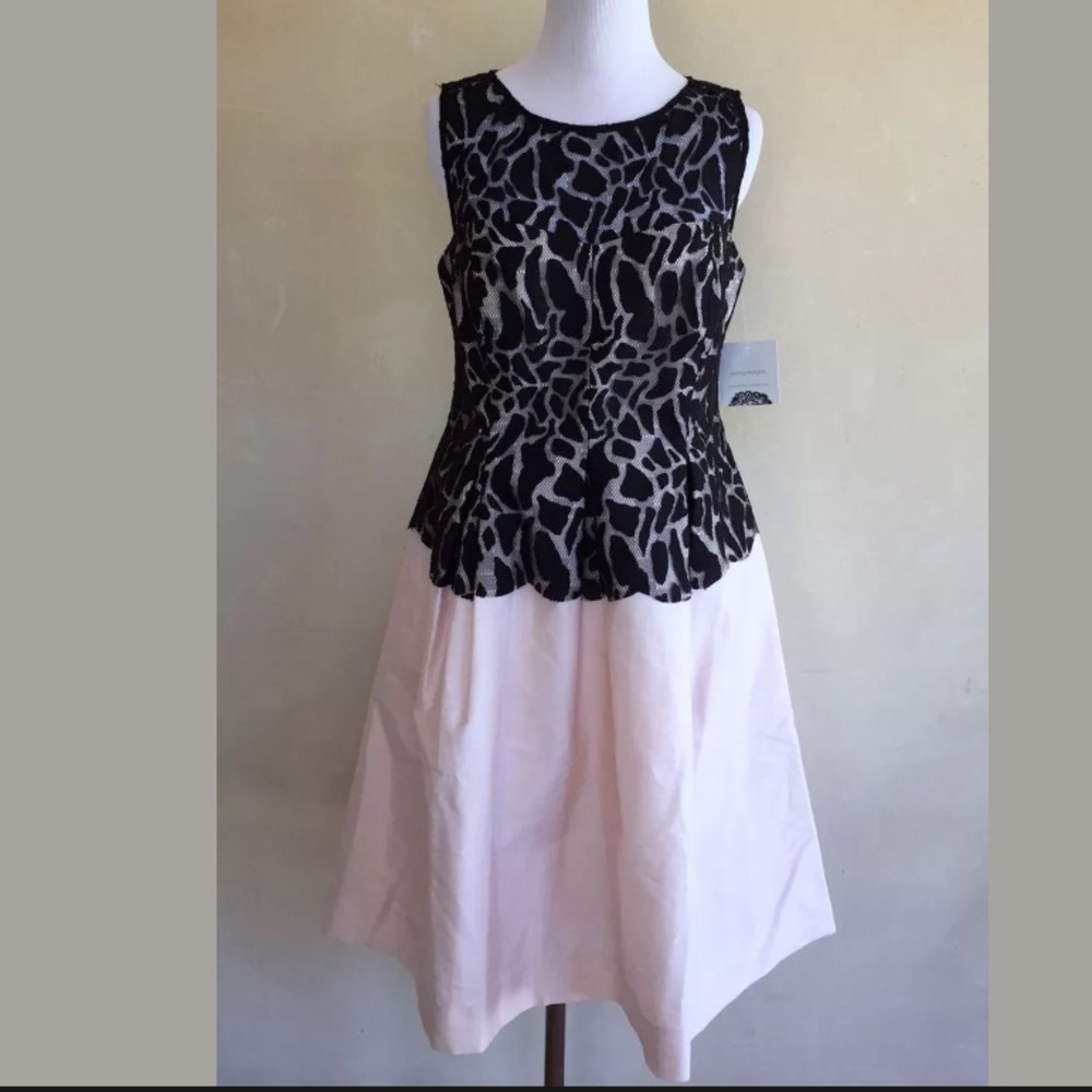 DONNA MORGAN Cute Leopard Print, Pink Dress 8 NEW!
